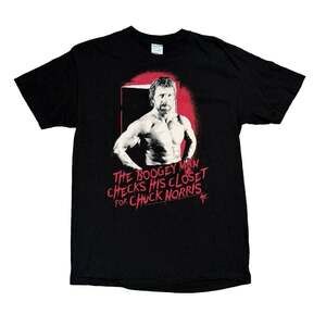 Mens 2011 Chuck Norris "The Boogey Man Checks His Closet” Graphic T-Shirt